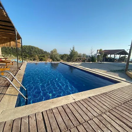 Great Sea And Pool View Mountain House In Kalkan Dağ evi Patara