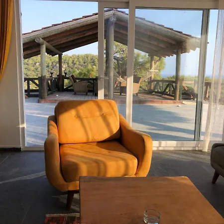 Great Sea And Pool View Mountain House In Kalkan